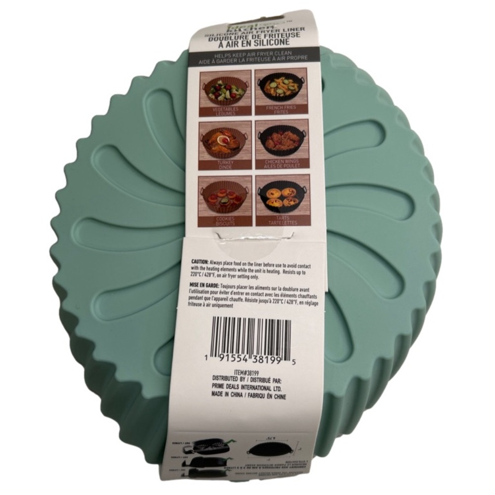 💕 Silicone 7” Air Fryer Liner Food Grade Non Stick BPA Free New In Package - Picture 2 of 11